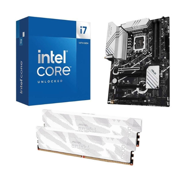Kit-para-PC-Procesador-Intel-Core-i7-14700K-Tarjeta-Madre-ASUS-Z790-Max-Gaming-WiFi7-Socket-LGA1700-DDR5-ATX-Memoria-RAM-Crucial-Pro-32-GB-DDR5-6400-White