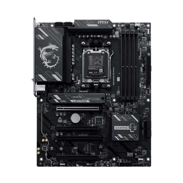 Kit para PC Procesador AMD Ryzen 5 7600X 6 Núcleos 4.7GHz 32MB Cache + Tarjeta Madre MSI B850 Gaming Pro WiFi6E Socket AM5 DDR5 ATX + Memoria RAM G.Skill 16 GB DDR5-6000 Black