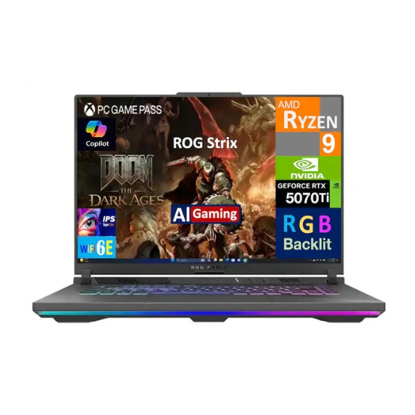 Laptop-ASUS-ROG-Strix-16-gaming-AMD-Ryzen-9-8940HX-16GB-RAM-1TB-SSD-16-NVIDIA-GeForce-RTX-5070-Ti-Win-11-Pro-Eclipse-Gray