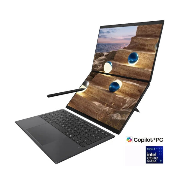 Laptop-ASUS-Zenbook-Duo-Copilot+-PC-Touchscreen-Intel-Core-Ultra-9-386H-(2,1GHz)-32-GB-RAM-1-TB-SSD-14-Intel-Arc-Win-11-Home-Moher-Gray