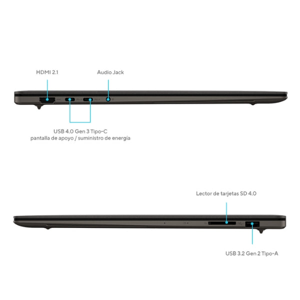 Laptop ASUS Zenbook S 16 UM5606KA 16" - AMD Ryzen AI 7 350 - 24GB LPDDR5X - 1TB SSD - Pantalla 3K OLED Táctil - Windows 11 Home - 90NB1523-M00500