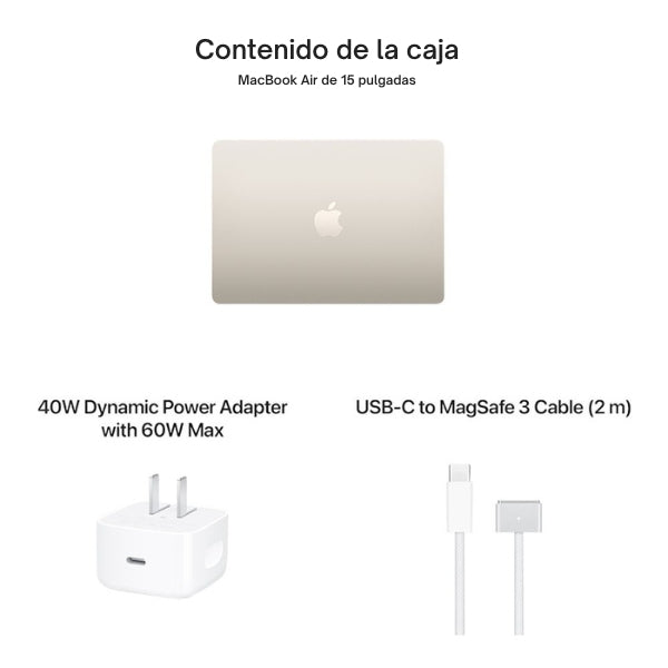 Laptop Apple MacBook Air 13 MDHD4LL/A Pantalla 13.6" Liquid Retina IPS - M5 - 24GB Memoria - 1TB SSD - 10-Core GPU - Starlight