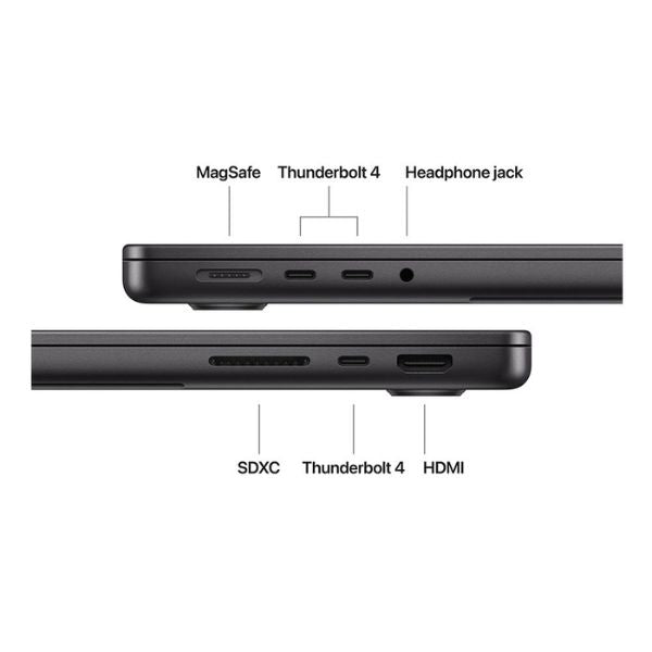 Laptop Apple MacBook Pro 14 - Apple M5 10-Core - 16GB Unified Memory - 512GB SSD - Apple 10-Core GPU - Space Black - MDE04LL/A