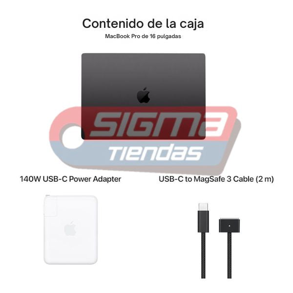 Laptop Apple MacBook Pro 16 MGEA4LLA Pantalla 16.2 Liquid Retina XDR - M5 Pro - 24GB Memoria - 1TB SSD - 20-Core GPU - Space Black