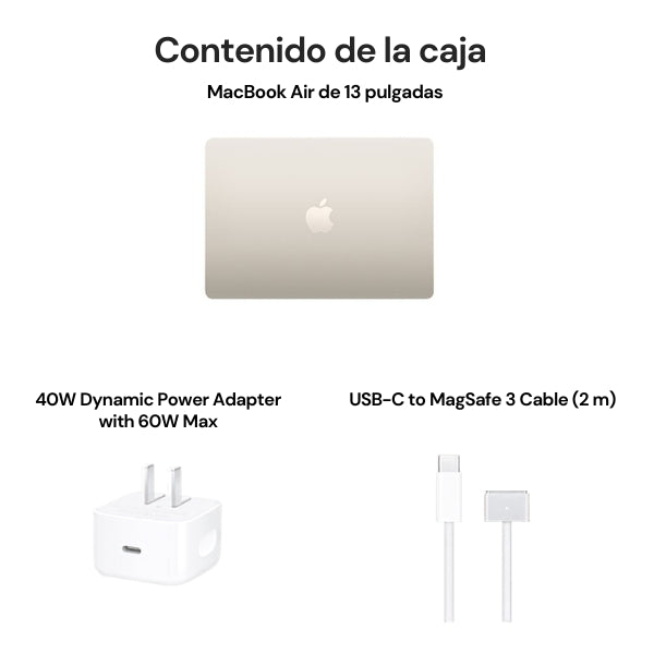 Laptop Apple MacBook Air 13.6 MDHA4LL/A - Apple M5 10-Core - 16GB Unified Memory - 512GB SSD - GPU 8-Core - Starlight