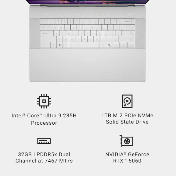 Laptop-Dell-Premium-16-Touchscreen-Intel-Core-Ultra-9-285H-(2,9GHz)-32GB-RAM-1TB-SSD-16,3-NVIDIA-GeForce-RTX-5060-Win-11-Home-Platinum