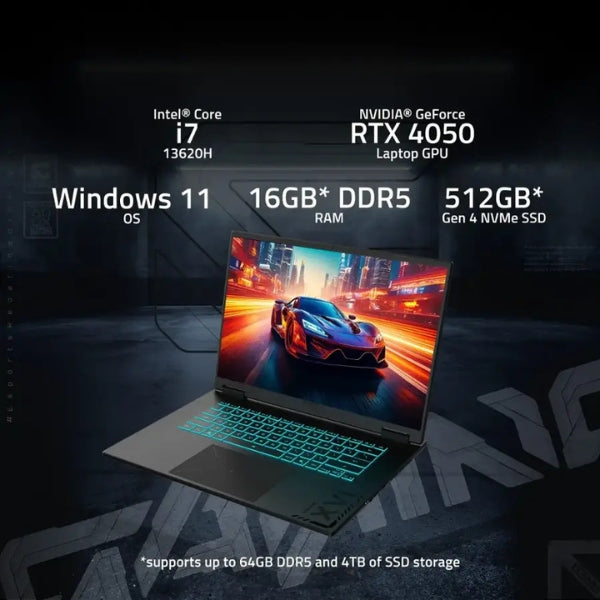 Laptop-GIGABYTE-GAMING-A16-Intel-Core-i7-13ª-generación-16GB-RAM-512GB-SSD-16-NVIDIA-GeForce-RTX-4050-Black-Steel
