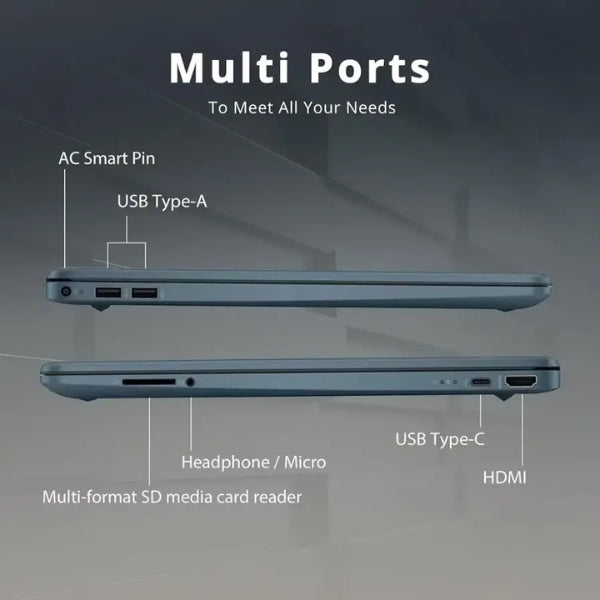 HP - 15.6 FHD Laptop, AMD Ryzen 5-5500U Processor, 16GB RAM, 512GB PCIe SSD, AMD Radeon Graphics,Windows 11 - Blue