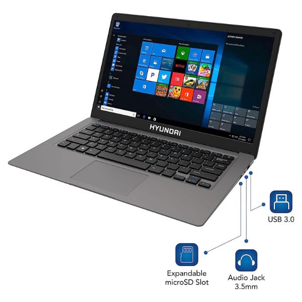 Laptop-Hyundai-Hybook-14_1-Celeron-N4020-DDR4-Memoria-Ram-4GB-Disco-128GB-ssd-color-gris-HT14CCIC44EGP-car2