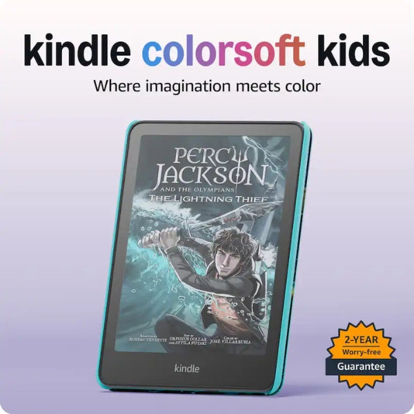 Lector-de-libros-electrónicos-Amazon-Kindle-Colorsoft-Kids-2025-7-16GB-con-funda-Fantasy-River