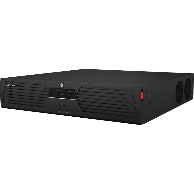 NVR Hikvision - 32 Canales IP - Soporta Cámaras con AcuSense - 8 Bahías de Disco Duro - 2 Tarjetas de Red - DS-9632NI-M8