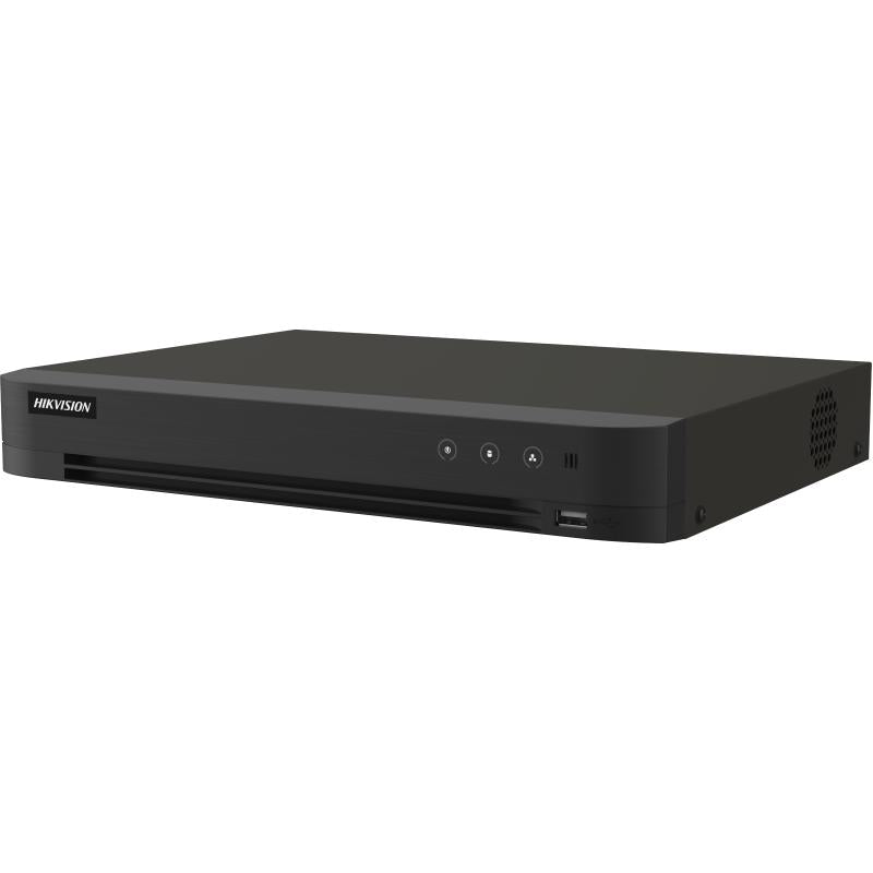 DVR Hikvision - 8 Megapixel (4K) - Audio por Coaxitron - ACUSENSE - Reconocimiento Facial - IDS-7208HUHI-M1/XT