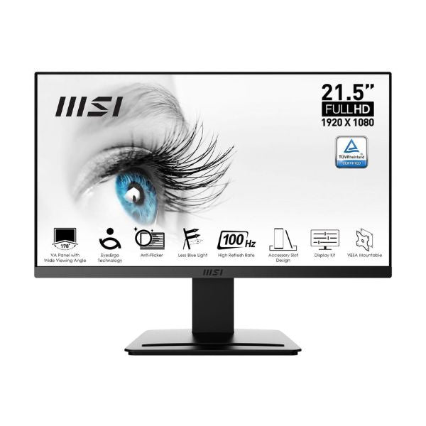 MONITOR-MSI-21.5-LED-FHD-MP223-PRO-VA-100Hz-EYESERGO-TECH-HDMI-VGA