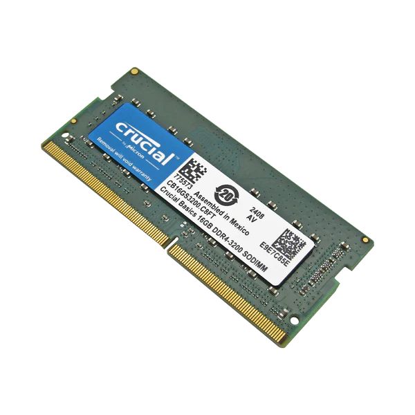 crucial 2x16GB SODIMM DDR4 3200MHz メモリ Crucial Basics 16GB DDR4 3200MT/s CL22 SODIMM 260-pin 1.2V