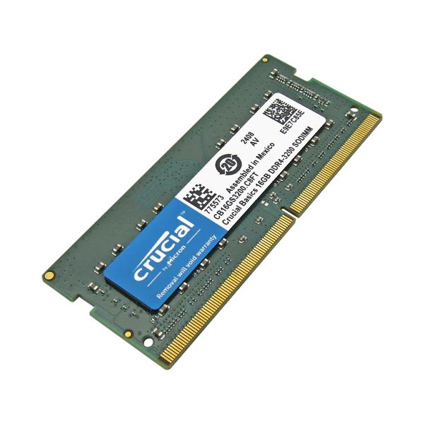 Memoria RAM 16GB Crucial DDR4 3200MHz SODIMM para Laptop