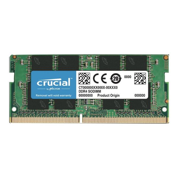 メモリー 32GB ECC DIMM DDR4-3200 Memoria RAM Crucial 32GB DDR4 3200MHz SO-DIMM – Single Channel – Para
