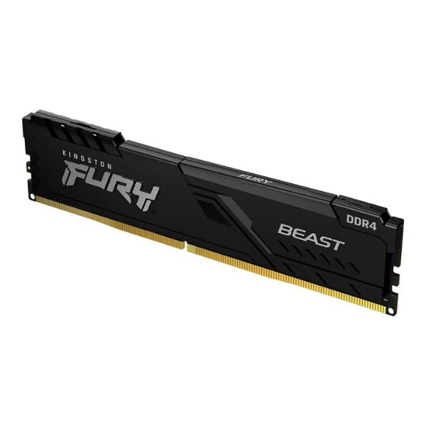 Memoria RAM Kingston Fury Beast 8GB - DDR4 - 3200 MHz - CL16 - Perfil Bajo - Desktop - KF432C16BB/8