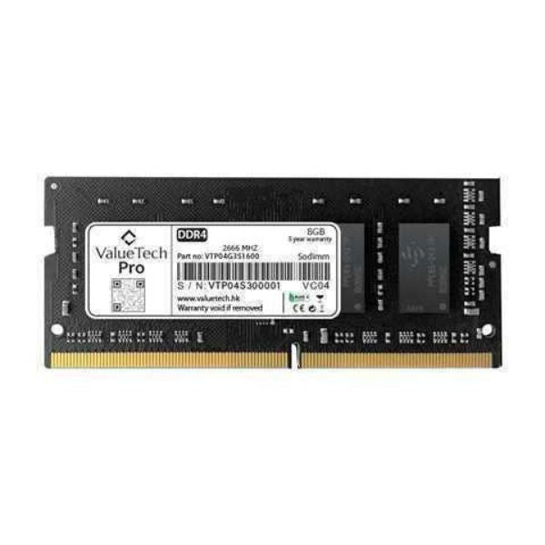 Memoria RAM Valuetech 8GB DDR4 2666MHz – Para laptop VTP08G4S2666