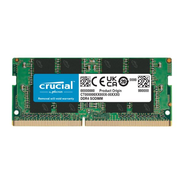 Memoria Ram Crucial para Portatil / Laptop 8 GB (1 X 8 GB) DDR4 3200Mhz