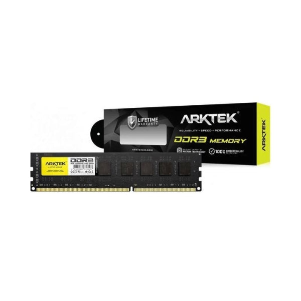 Memoria RAM - Arktek - 8GB - DDR3 - 1600MHz - PC3-12800 - UDIMM - Para PC - AKD3S8P1600