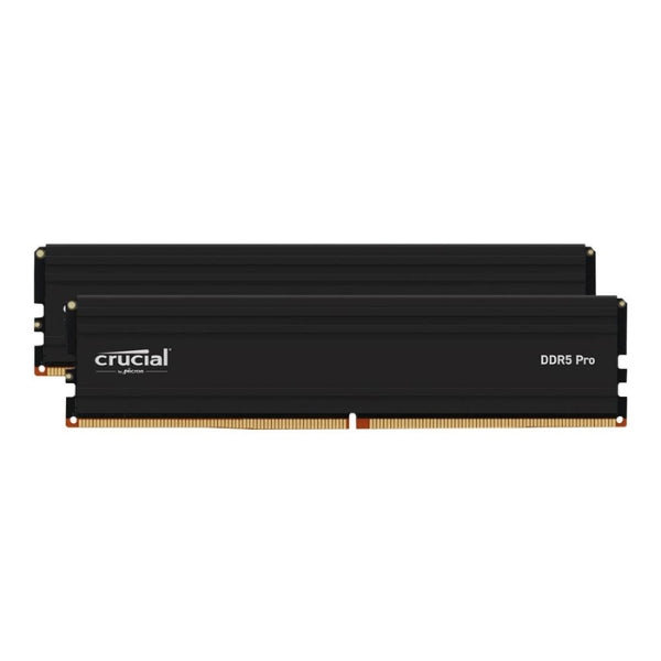 Memoria RAM - DDR5 - Crucial Pro - 32GB (2x16GB) - DDR5-5600 - PC5-44800 - CL46 - Dual Channel - Non-ECC - CP2K16G56C46U5 - Negro