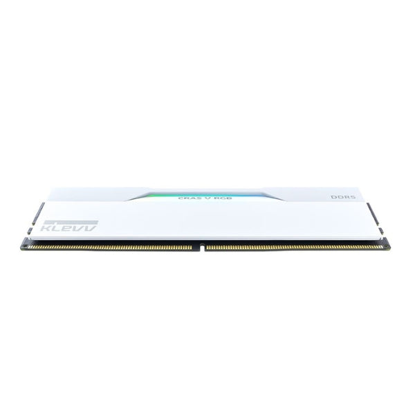 Memoria RAM - DDR5 - KLEVV CRAS V RGB - 32GB (2x16GB) - DDR5-6400 - PC5-51200 - CL30 - Dual Channel - Non-ECC - 5AGU88064B300J - Brilliant White - RGB