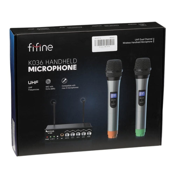 Microfono-FiFine-K036-Inalambrico-UHF-Dual-Dinamico-Cardioide-Con-Receptor-_1