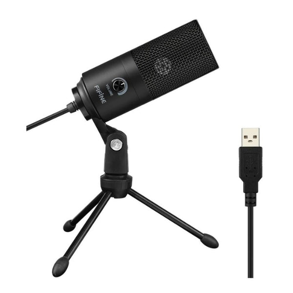 Micrófono FiFine K669B Condensador USB Cardioide Para Streaming y Grabación