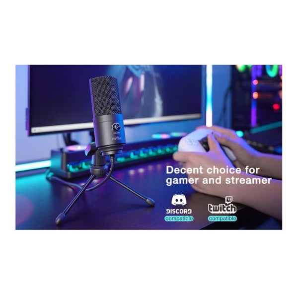 Micrófono FiFine K669B Condensador USB Cardioide Para Streaming y Grabación