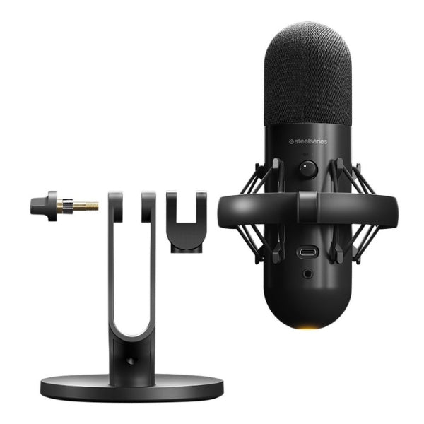 Micrófono - Gaming - SteelSeries - Alias - USB - Condenser - Microphone - Streaming - Recording - Content - Creation - 50Hz-20kHz - USB - 2.0 - 61601 - Negro