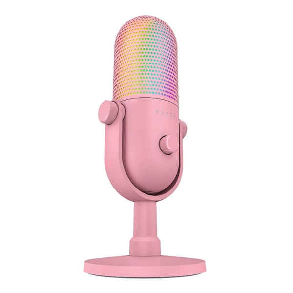 Micrófono Razer Seiren V3 Chroma RGB USB condensador Quartz Edition Pink - RZ19-05060300-R