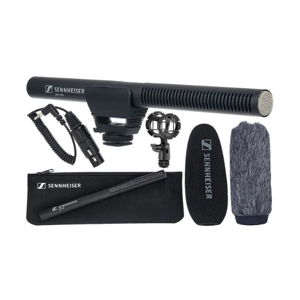 Micrófono-Sennheiser-MKE-600-Kit-de-Micrófono-Shotgun-con-Soporte-Antivibración-Adaptador-XLR-y-Protectores-de-Viento-para-Video-y-DSLR-Negro