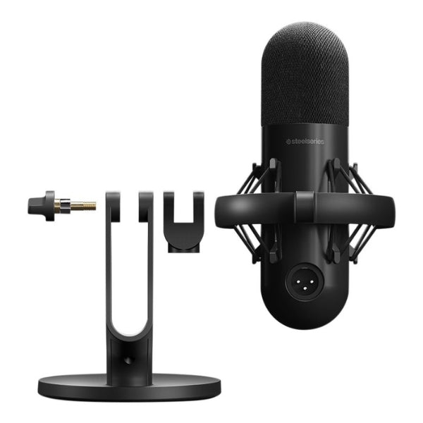 Micrófono - Streaming - SteelSeries - Alias - Pro - XLR - Condensador - con - Interfaz - Cardioide - 48V - Phantom - Power - 61596 - Negro