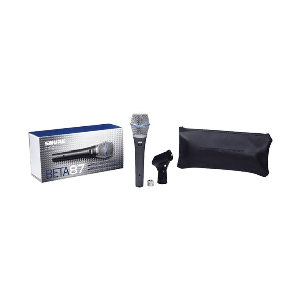 Micrófono condensador supercardioide de mano Shure Beta 87A – Negro