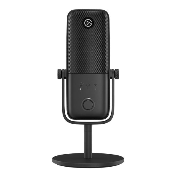 Micrófono USB - Elgato - Wave3 MK.2 - Condenser - Cardioid - Streaming - Podcasting - Gaming - 10MAO9901 - Negro
