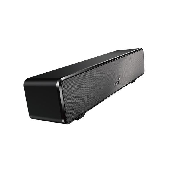 Mini-Barra-de-Sonido-Genius-Soundbar100-Enchufe-USB-Conector-USB3.5mm-6W-Color-Negro-diagonal