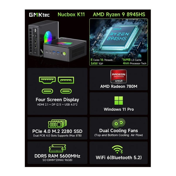 Mini-PC-GMKtec-NucBox-K11-AMD-Ryzen-9-8945HS-Series-8000-32-GB-RAM-2-TB-SSD-K11-WiFi-6-USB-HDMI