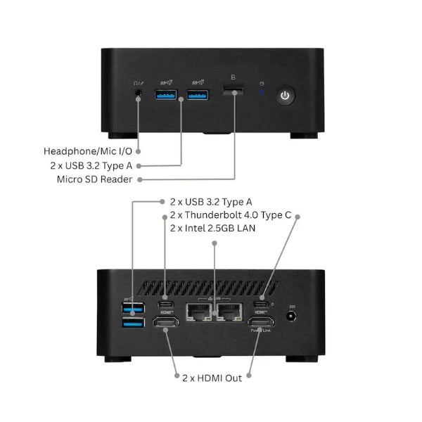 Mini-PC-MSI-Cubi-NUC-1MG-Intel-Core-3-100U-(4,7-GHz)-16-GB-DDR5-500-GB-NVMe-M,2-Intel-Graphics-120-W-Win-11-Home-Black