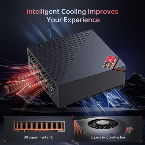 Mini PC gaming ACEMAGICIAN AM06PRO Ryzen 7 4800U, 16 GB RAM, 512 GB SSD, Windows 11 Pro