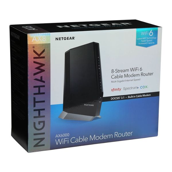 Módem Router NETGEAR Nighthawk CAX80 DOCSIS 3.1 AX6000 – CAX80-100NAS
