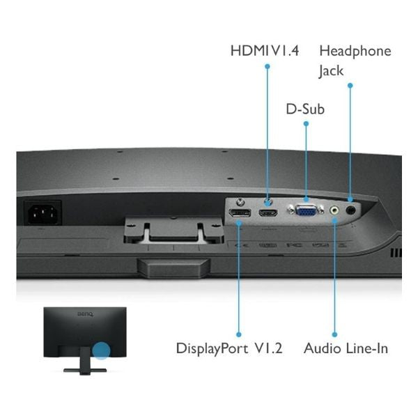 Monitor-BENQ-24-Led-GW2480L-1920X1080-DSUB-HDMI-incluye-cable-HDMI-puertos