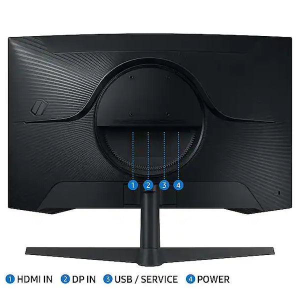 Monitor - Gaming - Samsung - Odyssey - G5C - 32 - QHD - 2560x1440 - 165Hz - 1ms - VA - Curvo - HDR10 - FreeSync - DisplayPort - HDMI - 1000R - Negro - LS32CG552ENXZA