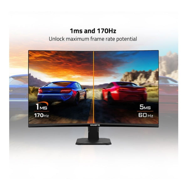 Monitor-Gigabyte-27-Curvo-QHD-2560x1440-165Hz-2xHDMI-1xDisplayPort-Negro