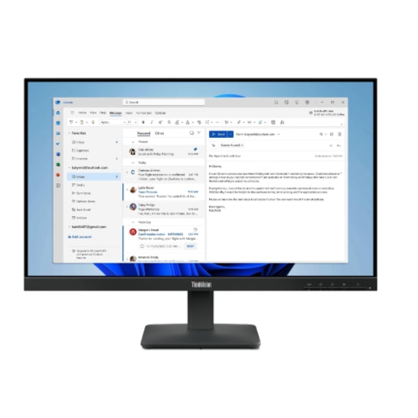 Monitor - Lenovo - ThinkVision - S24-4e - 23.8 - Pulgadas - IPS - Full - HD - 100Hz - HDMI - VGA - Negro-portada