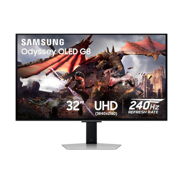 Monitor-Samsung-Odyssey-OLED-G8-G80SD-LS32DG802SNXZA-32-4K-UHD-(3840-x-2160)-OLED-240-Hz-Silver