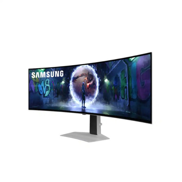 Monitor-Samsung-Odyssey-OLED-G9-G93SD-LS49DG934SNXGO-49-Curvo-Dual-QHD-(5120-x-1440)-OLED-240-Hz-Silver