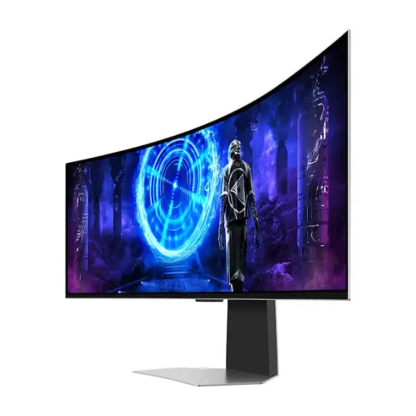 Monitor-Samsung-Odyssey-OLED-G9-LS49DG956SNXGO-49-Curvo-Dual-QHD-(5120-x-1440)-OLED-240-Hz-Silver