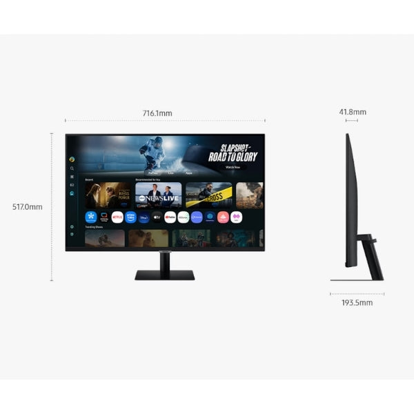 Monitor-Samsung-SmartMonitorM7M70F-32-4KUHD-VA-60Hz-HDR10-VisionAI-SmartTV-USB-C65W-LS32FM700UNXZA-Vista_4