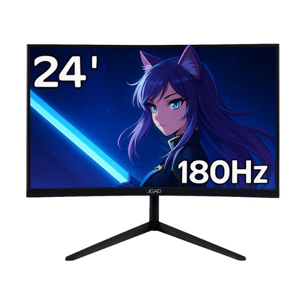 Monitor jemip Gaming Curvo Reaper 24" - Full HD 100Hz - IPS RGB - VGA/HDMI - Negro - JP-100B-248C