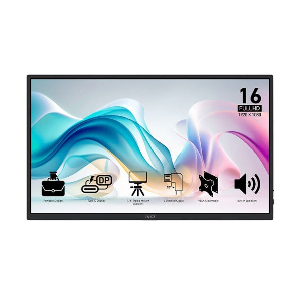 Monitor-portátil-MSI-PRO-MP165-E6-15,6-Full-HD-(1920-x-1080)-IPS-60-Hz